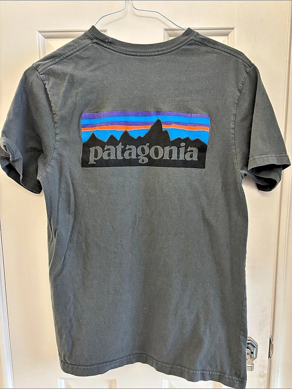 Patagonia Men's P-6 Label Pocket Responsibili-Tee Gray